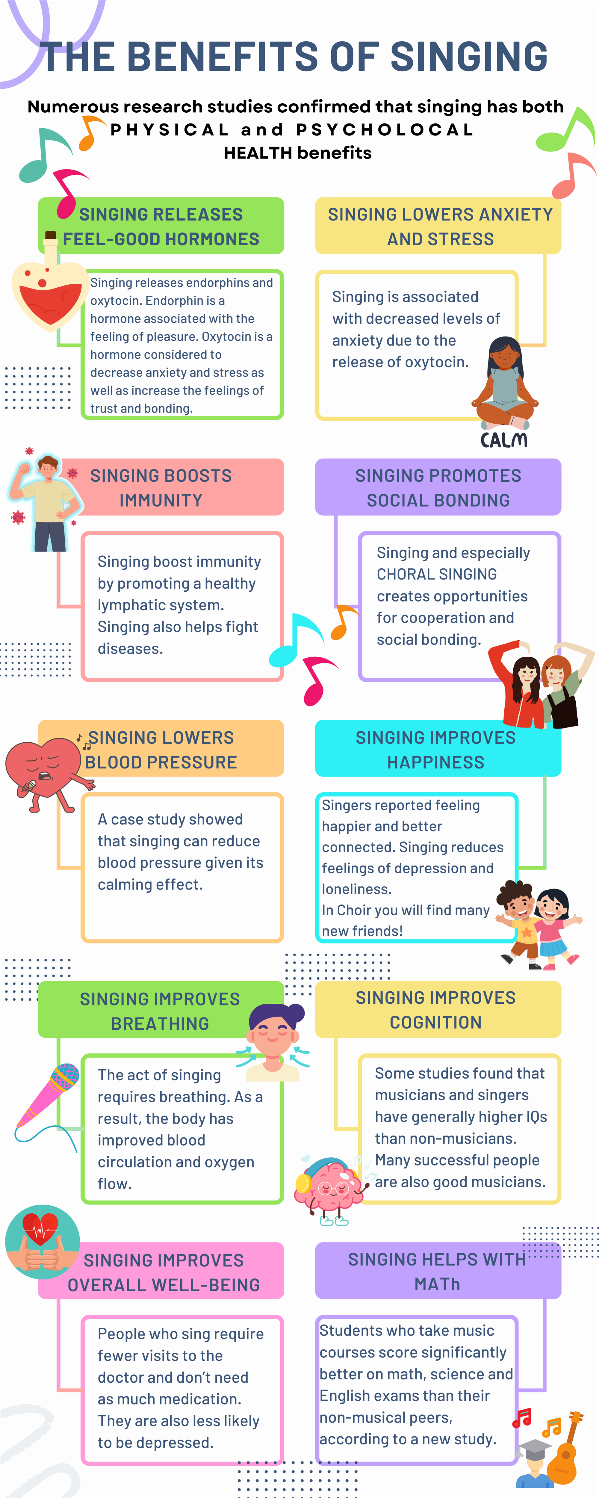Benefits of singing